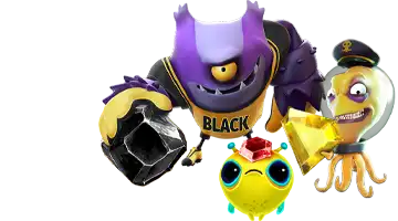 Изображение с яркими маскотами Новое Ретро казино, демонстрирующими джекпот-акции, с красочными и выразительными лицами, создавая атмосферу веселья и азарта перед большими выигрышами.